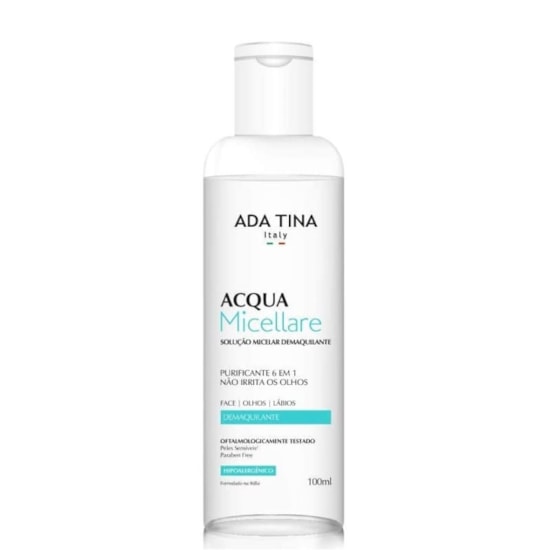 Acqua Micellare - Água Micelar Demaquilante e Purificante - Ada Tina - 100ml Acqua Micellare - Água Micelar Demaquilante e Purificante - Ada Tina - 100ml