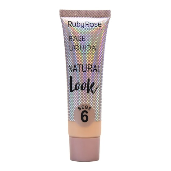 Base Líquida Natural Look Bege Ruby Rose - 29ml Base Líquida Natural Look Bege Ruby Rose - 29ml