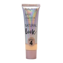 Base Líquida Natural Look Bege - Ruby Rose - Bege 04 - 29ml Base Líquida Natural Look Bege - Ruby Rose - Bege 04 - 29ml