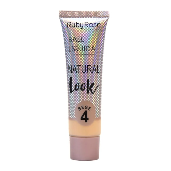 Base Líquida Natural Look Bege - Ruby Rose - Bege 04 - 29ml Base Líquida Natural Look Bege - Ruby Rose - Bege 04 - 29ml
