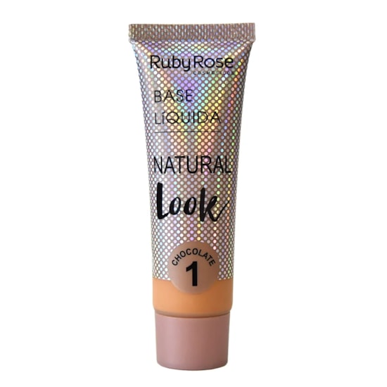 Base Líquida Natural Look Chocolate Ruby Rose - 29ml Base Líquida Natural Look Chocolate Ruby Rose - 29ml