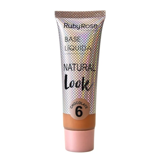 Base Líquida Natural Look Chocolate Ruby Rose - 29ml Base Líquida Natural Look Chocolate Ruby Rose - 29ml
