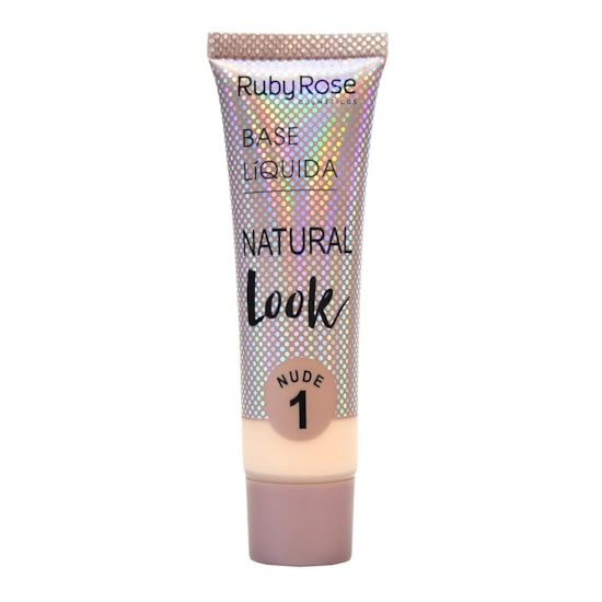 Base Líquida Natural Look Nude Ruby Rose - 29ml Base Líquida Natural Look Nude Ruby Rose - 29ml