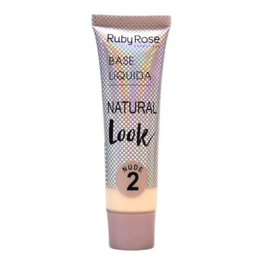 Base Líquida Natural Look Nude Ruby Rose - 29ml Base Líquida Natural Look Nude Ruby Rose - 29ml