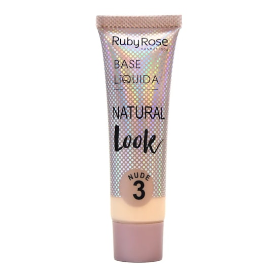 Base Líquida Natural Look Nude Ruby Rose - 29ml Base Líquida Natural Look Nude Ruby Rose - 29ml