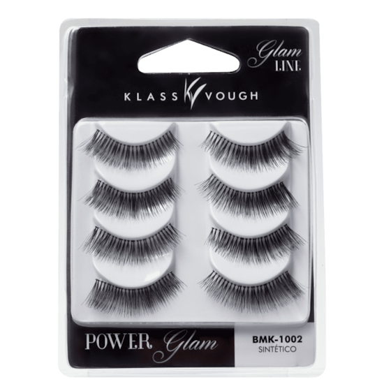 Cílios Postiços Power Glam Line BMK 1002 - 4 Pares- Klass Vough