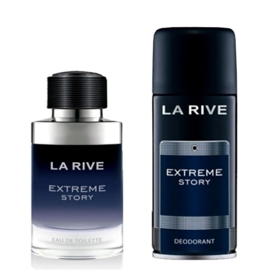 Conjunto Extreme Story - La Rive - Masculino - Perfume 75ml + Desodorante 150ml Conjunto Extreme Story - La Rive - Masculino - Perfume 75ml + Desodorante 150ml