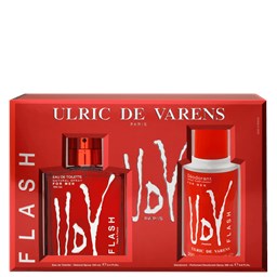 Conjunto UDV Flash - Ulric de Varens -  Masculino - Perfume 100ml + Desodorante 200ml