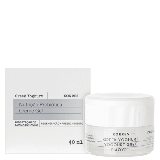 Creme Gel Probiótico Regeneração + Preenchimento - Greek Yoghurt - Korres - 40ml Creme Gel Probiótico Regeneração + Preenchimento - Greek Yoghurt - Korres - 40ml