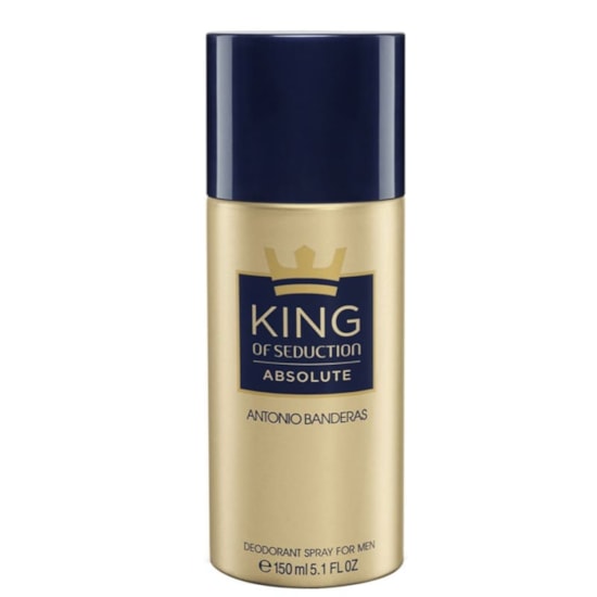 Desodorante King of Seduction Absolute - Antonio Banderas - Masculino - 150ml Desodorante King of Seduction Absolute - Antonio Banderas - Masculino - 150ml