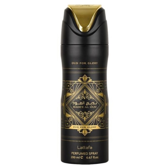 Desodorante Spray Perfume Bade’e Al Oud Oud for Glory - Lattafa - Unissex - 200ml Desodorante Spray Perfume Bade’e Al Oud Oud for Glory - Lattafa - Unissex - 200ml