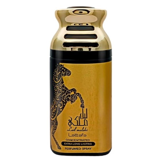 Desodorante Spray Perfume Oud Lail Maleki Concentrado - Lattafa - Unissex - 250ml