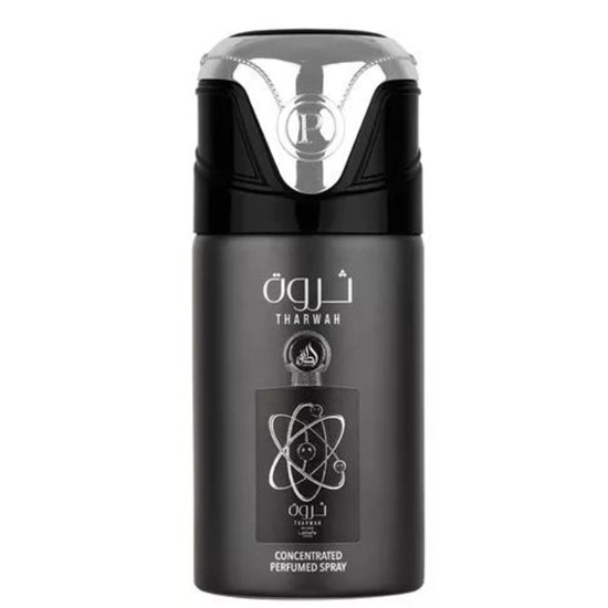 Desodorante Spray Perfume Tharwah Silver Concentrado - Lattafa - Masculino - 250ml