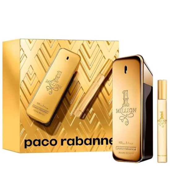 Kit 1 Million - Paco Rabanne - Masculino - Perfume 100ml + Travel 10ml Kit 1 Million - Paco Rabanne - Masculino - Perfume 100ml + Travel 10ml