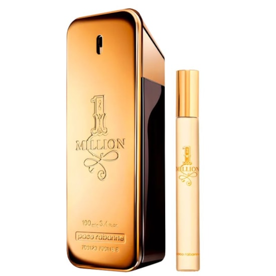 Kit 1 Million - Paco Rabanne - Masculino - Perfume 100ml + Travel 10ml Kit 1 Million - Paco Rabanne - Masculino - Perfume 100ml + Travel 10ml