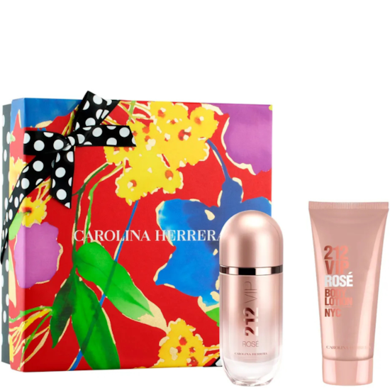 Kit Coffret 212 Vip Rosé - Carolina Herrera - Feminino - Perfume 80ml + Loção Corporal 100ml Kit Coffret 212 Vip Rosé - Carolina Herrera - Feminino - Perfume 80ml + Loção Corporal 100ml