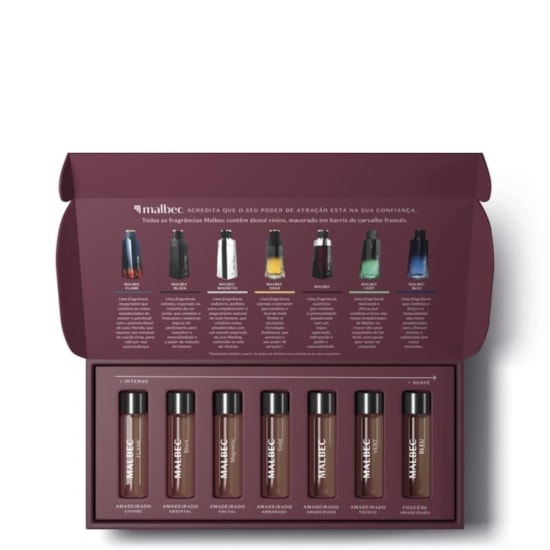Kit Coleção Malbec - O Boticário - Masculino - 7 Fragrâncias Kit Coleção Malbec - O Boticário - Masculino - 7 Fragrâncias
