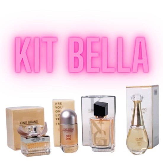 Kit de Miniaturas King Brand Collection - Feminino - Eau de Parfum - 4 Perfumes - 25ml