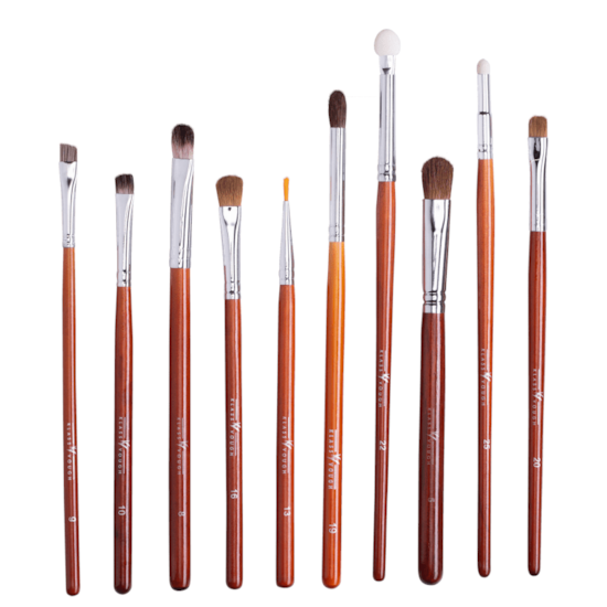 Kit de Pincéis Brown Line Eyes Edição Limitada Kit Eyes - Klass Vough - 10 Unidades Kit de Pincéis Brown Line Eyes Edição Limitada Kit Eyes - Klass Vough - 10 Unidades