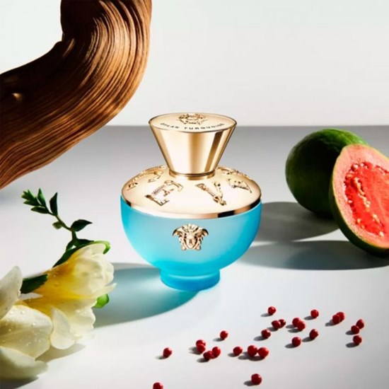 Kit Dylan Turquoise - Versace - Feminino - Perfume 100ml + Shower Gel + Loção Corporal + Necessaire