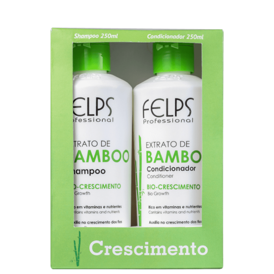 Kit Extrato de Bamboo - Felps Profissional - Shampoo + Condicionador - 250ML Kit Extrato de Bamboo - Felps Profissional - Shampoo + Condicionador - 250ML