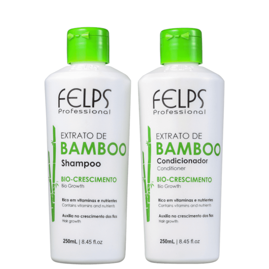 Kit Extrato de Bamboo - Felps Profissional - Shampoo + Condicionador - 250ML Kit Extrato de Bamboo - Felps Profissional - Shampoo + Condicionador - 250ML
