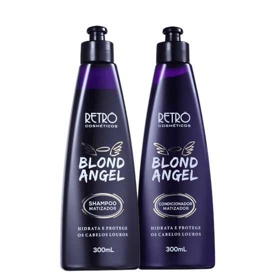 Kit Matizador Blond Angel - Retrô Cosméticos - Shampoo + Condicionador - 300ml