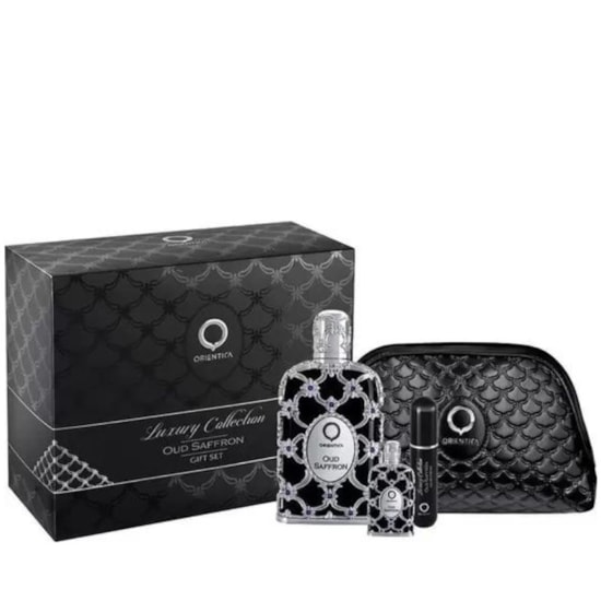 Kit Oud Saffron Luxury – Orientica - 4 Itens Kit Oud Saffron Luxury – Orientica - 4 Itens