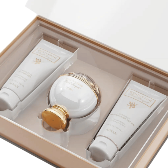 Kit Souvenir Floral Bouquet - Afnan - 3 Itens Kit Souvenir Floral Bouquet - Afnan - 3 Itens