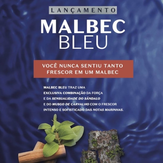 Malbec Bleu - O Boticário - Masculino - Desodorante Colônia - 100ml Malbec Bleu - O Boticário - Masculino - Desodorante Colônia - 100ml