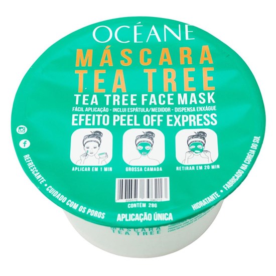 Máscara Facial Tea Tree - Océane - 28g