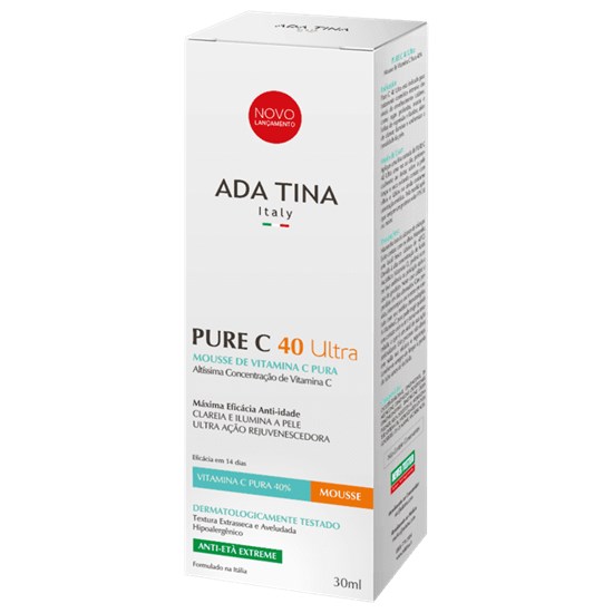 Mousse Anti-Idade - Pure C 40 Ultra - Ada Tina - 30ml