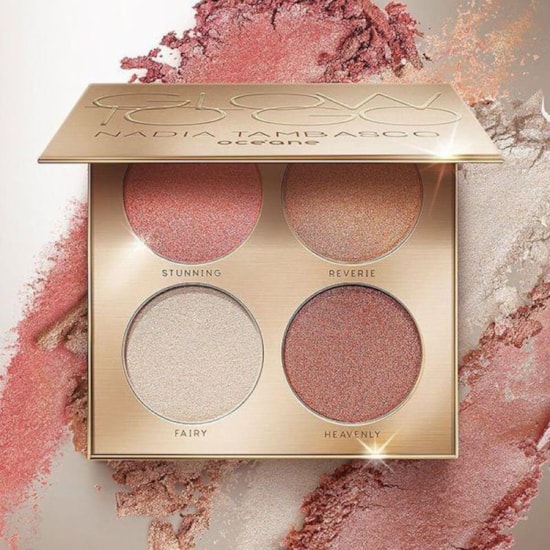 Paleta de Iluminadores Glow to Go By Nádia Tambasco - Océane - 16,9g Paleta de Iluminadores Glow to Go By Nádia Tambasco - Océane - 16,9g