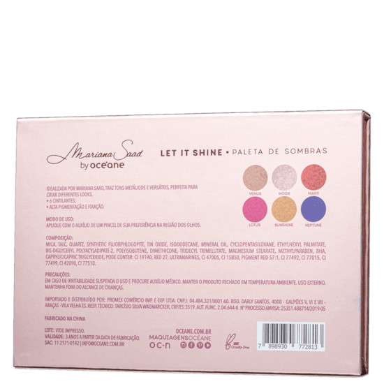 Paleta de Sombras Mariana Saad By Océane Let It Shine - Océane Paleta de Sombras Mariana Saad By Océane Let It Shine - Océane