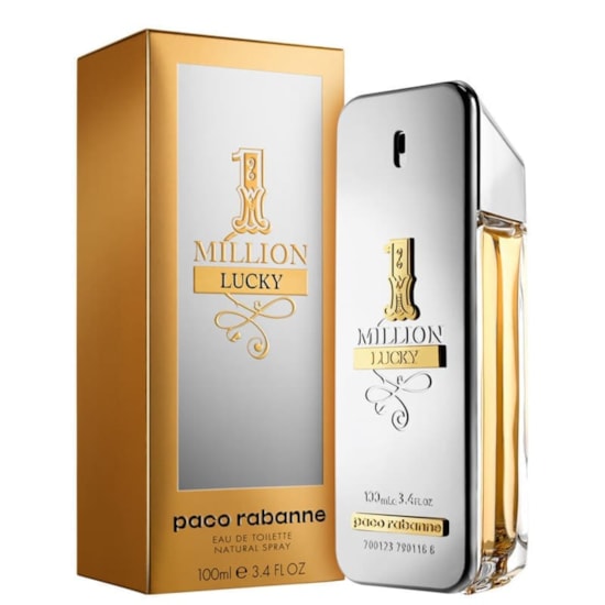 Perfume 1 Million Lucky - Paco Rabanne - Masculino - Eau de Toilette - 100ml Perfume 1 Million Lucky - Paco Rabanne - Masculino - Eau de Toilette - 100ml