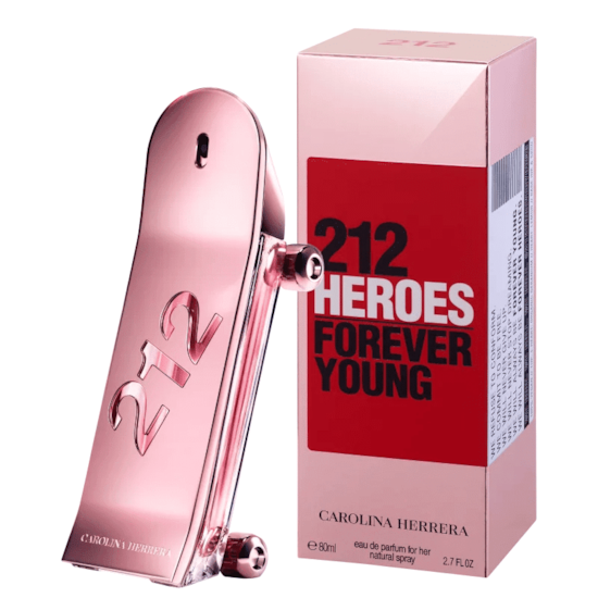 Perfume 212 Heroes for Her - Carolina Herrera - Feminino - Eau de Parfum - 80ml Perfume 212 Heroes for Her - Carolina Herrera - Feminino - Eau de Parfum - 80ml