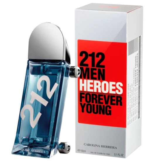 Perfume 212 Men Heroes - Carolina Herrera - Masculino - Eau de Toilette - 150ml Perfume 212 Men Heroes - Carolina Herrera - Masculino - Eau de Toilette - 150ml