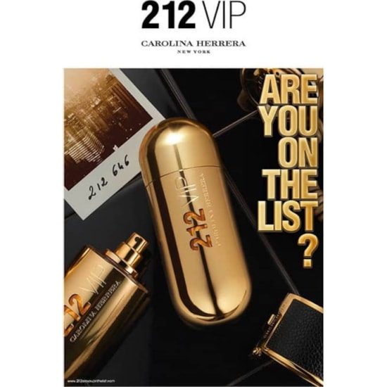 Perfume 212 VIP - Carolina Herrera - Feminino - Eau de Parfum - 80ml Perfume 212 VIP - Carolina Herrera - Feminino - Eau de Parfum - 80ml