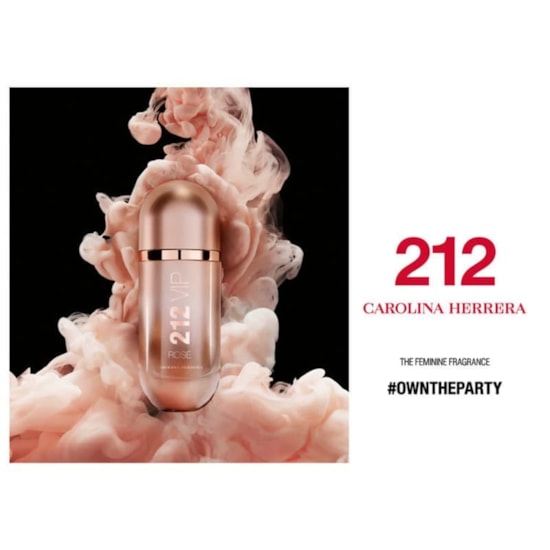 Perfume 212 VIP Rosé - Carolina Herrera - Eau de Parfum - Feminino - 125ml Perfume 212 VIP Rosé - Carolina Herrera - Eau de Parfum - Feminino - 125ml