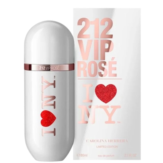 Perfume 212 VIP Rosé I Love NY - Edição Limitada - Carolina Herrera - Feminino - Eau de Parfum - 80ml Perfume 212 VIP Rosé I Love NY - Edição Limitada - Carolina Herrera - Feminino - Eau de Parfum - 80ml