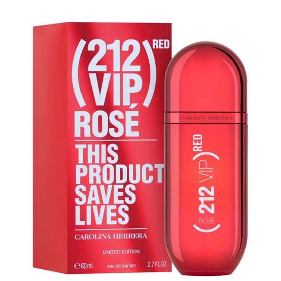 Perfume 212 VIP Rosé RED - Edição Limitada - Carolina Herrera - Eau de Parfum - 80ml