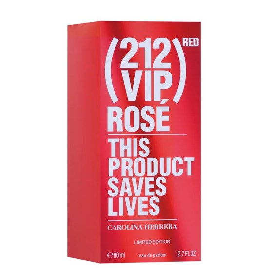 Perfume 212 VIP Rosé RED - Edição Limitada - Carolina Herrera - Eau de Parfum - 80ml