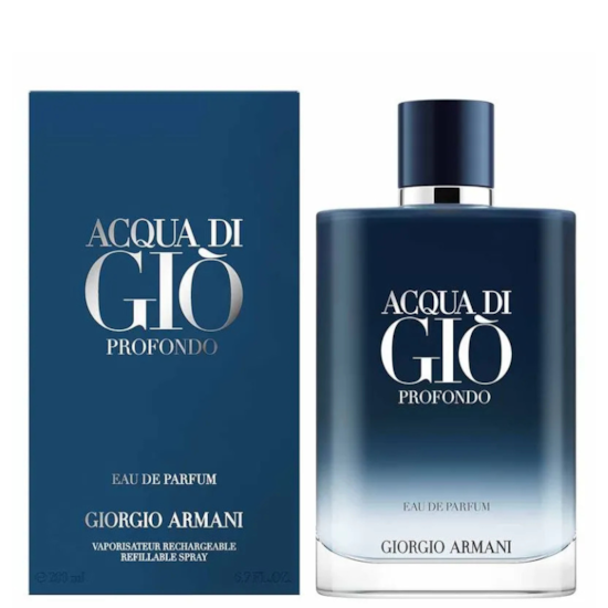 Perfume Acqua di Giò Profondo - Giorgio Armani - Masculino - Eau de Parfum - 200ml
