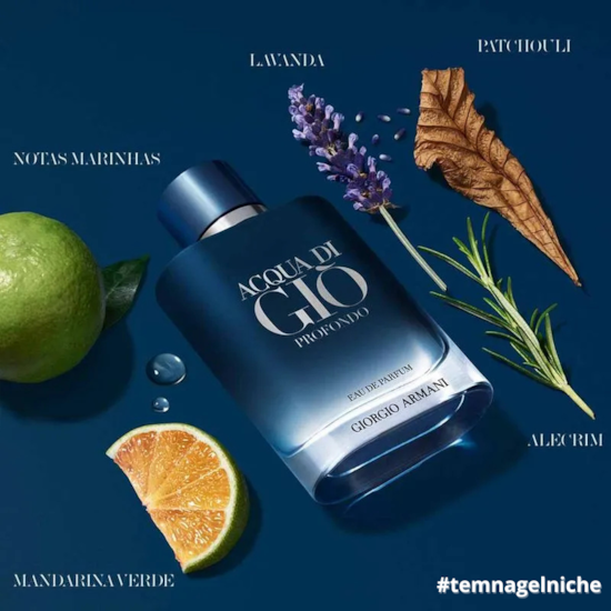 Perfume Acqua di Giò Profondo - Giorgio Armani - Masculino - Eau de Parfum - 200ml