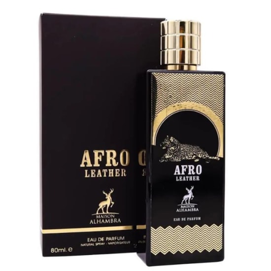 Perfume Afro Leather - Alhambra - Unissex - Eau de Parfum - 80ml Perfume Afro Leather - Alhambra - Unissex - Eau de Parfum - 80ml