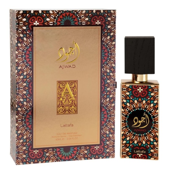 Perfume Ajwad - Lattafa - Unissex - Eau de Parfum - 60ml Perfume Ajwad - Lattafa - Unissex - Eau de Parfum - 60ml