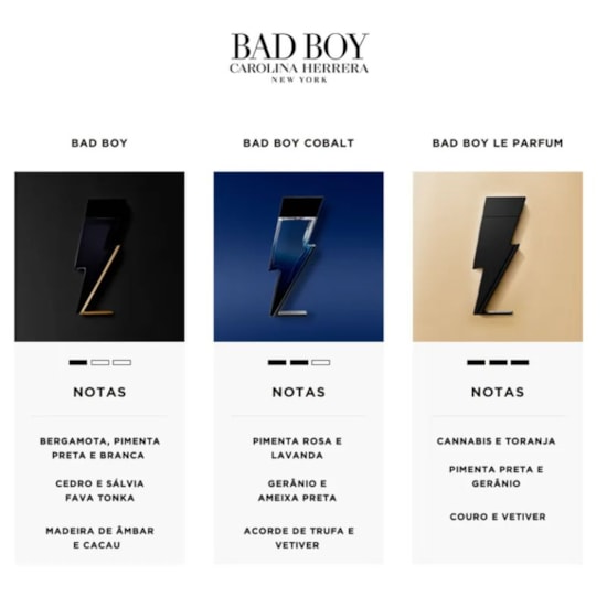 Perfume Bad Boy Cobalt - Carolina Herrera - Masculino - Eau de Parfum - 100ml Perfume Bad Boy Cobalt - Carolina Herrera - Masculino - Eau de Parfum - 100ml