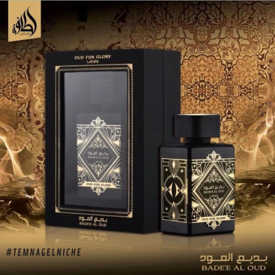 Perfume Bade’e Al Oud Oud for Glory - Lattafa - Unissex - Eau de Parfum - 100ml Perfume Bade’e Al Oud Oud for Glory - Lattafa - Unissex - Eau de Parfum - 100ml
