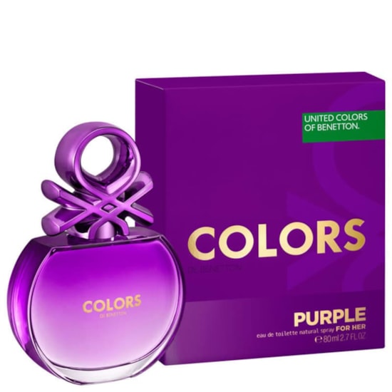 Perfume Colors Purple - Benetton - Feminino - Eau de Toilette - 80ml Perfume Colors Purple - Benetton - Feminino - Eau de Toilette - 80ml