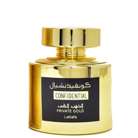Perfume Confidential Private Gold - Lattafa - Unissex - Eau de Parfum - 100ml